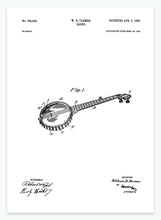 Indlæs billede til gallerivisning banjo | PATENTPLAKAT - decoARTE