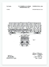 Indlæs billede til gallerivisning godsvogn | PATENTPLAKAT - decoARTE