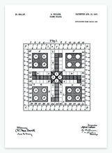 Indlæs billede til gallerivisning brætspil - ludo | PATENTPLAKAT - decoARTE