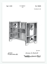 Indlæs billede til gallerivisning babyseng | PATENTPLAKAT - decoARTE