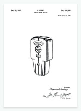 Indlæs billede til gallerivisning Parkeringsmeter | Smukt patent til din væg | plakat | poster - decoARTE