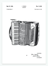 Indlæs billede til gallerivisning harmonika | PATENTPLAKAT - decoARTE