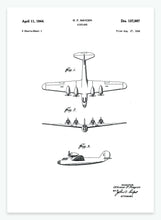 Indlæs billede til gallerivisning flyvemaskine | PATENTPLAKAT - decoARTE