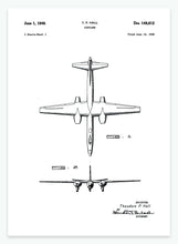 Indlæs billede til gallerivisning flyvemaskine | PATENTPLAKAT - decoARTE