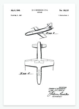 Indlæs billede til gallerivisning flyvemaskine | PATENTPLAKAT - decoARTE