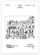 Indlæs billede til gallerivisning stof med tryk | PATENTPLAKAT - decoARTE