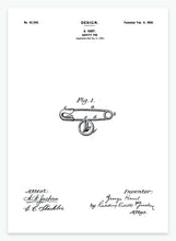 Indlæs billede til gallerivisning Sikkerhedsnål | Smukt patent til din væg | plakat | poster - decoARTE