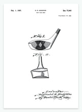 Indlæs billede til gallerivisning golfkølle | PATENTPLAKAT - decoARTE
