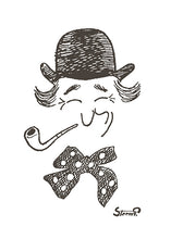 Indlæs billede til gallerivisning Selvportræt med pibe