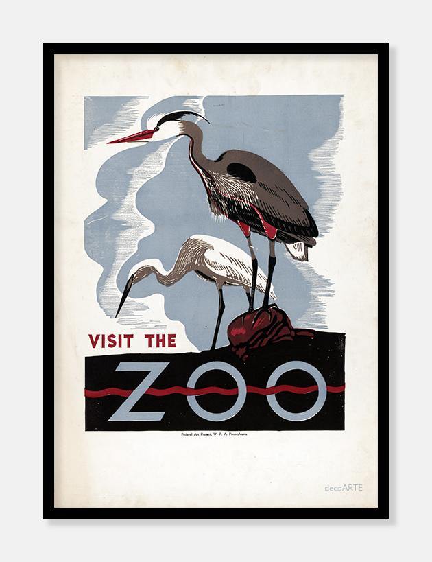 hejrer  |  PENNSYLVANIA ZOO  |  ZOOPLAKAT - decoARTE