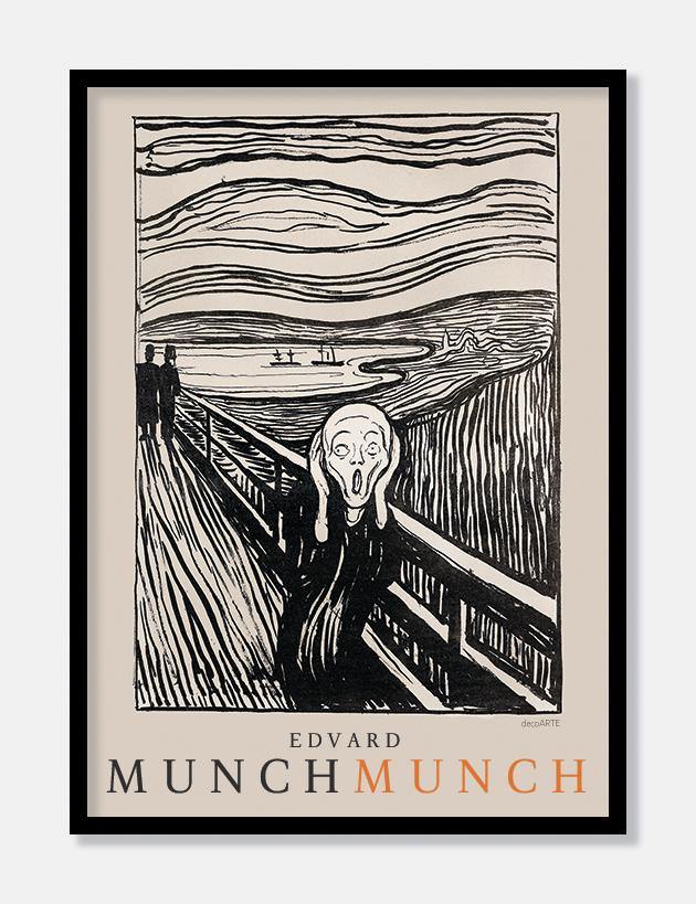 skriget  |  EDVARD MUNCH  |  KUNSTPLAKAT - decoARTE