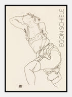 vulgær kvinde i lingeri  |  EGON SCHIELE  |  KUNSTPLAKAT - decoARTE