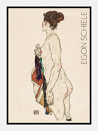 afklædt kvinde  |  EGON SCHIELE  |  KUNSTPLAKAT - decoARTE