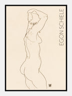 afklædt kvinde  |  EGON SCHIELE  |  KUNSTPLAKAT - decoARTE