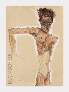 afklædt mand  |  SELVPORTRÆT  |  EGON SCHIELE - decoARTE