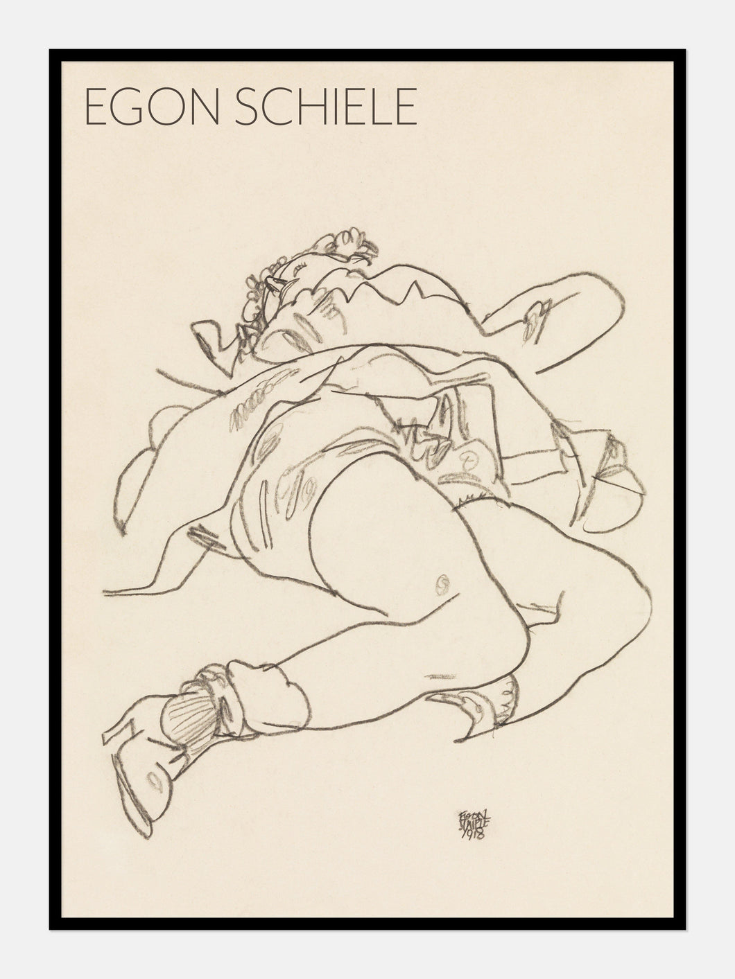 kvinde  |  EGON SCHIELE  |  KUNSTPLAKAT - decoARTE
