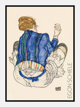 Indlæs billede til gallerivisning siddende kvinde  |  EGON SCHIELE  |  KUNSTPLAKAT - decoARTE
