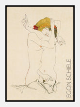 Indlæs billede til gallerivisning to kvinder i omfavnelse  |  EGON SCHIELE  |  KUNSTPLAKAT - decoARTE
