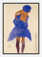 Indlæs billede til gallerivisning pige i blå kjole  |  EGON SCHIELE  |  KUNSTPLAKAT - decoARTE
