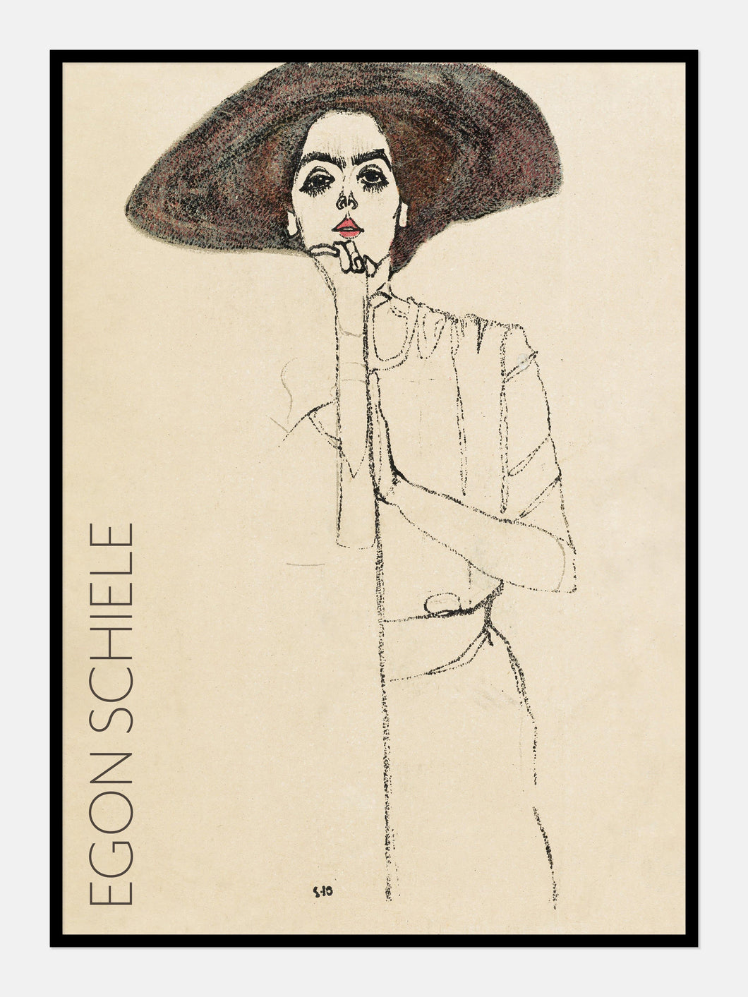 kvinde  |  EGON SCHIELE  |  KUNSTPLAKAT - decoARTE