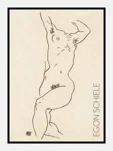 afklædt kvinde  |  EGON SCHIELE  |  KUNSTPLAKAT - decoARTE