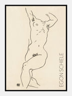 afklædt kvinde  |  EGON SCHIELE  |  KUNSTPLAKAT - decoARTE