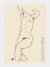 Indlæs billede til gallerivisning afklædt kvinde  |  EGON SCHIELE  |  KUNSTPLAKAT - decoARTE
