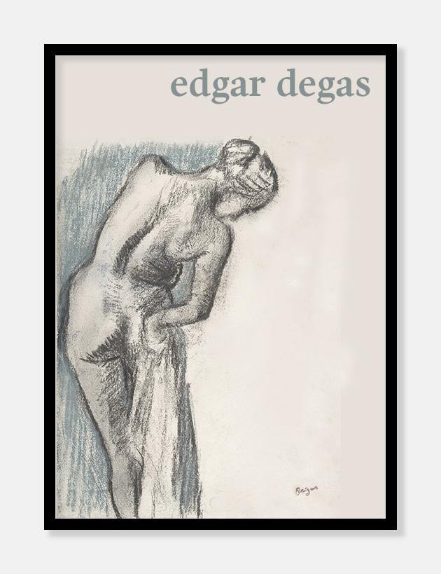 afklædt kvinde  |  EDGAR DEGAS  |  KUNSTPLAKAT - decoARTE