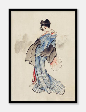 kvinde  |  KATSUSHIKA HOKUSAI  |  JAPANSK KUNSTPLAKAT - decoARTE