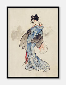 kvinde  |  KATSUSHIKA HOKUSAI  |  JAPANSK KUNSTPLAKAT - decoARTE