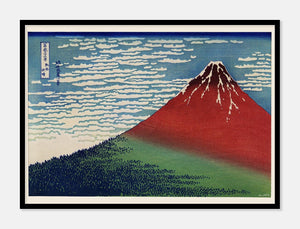 fin vind, klar morgen  |  KATSUSHIKA HOKUSAI  |  JAPANSK KUNSTPLAKAT - decoARTE