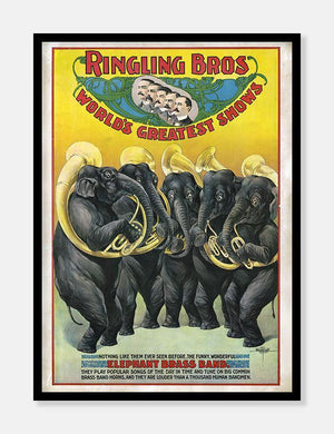 elefantorkester  |  RINGLING BROS  |  CIRKUSPLAKAT - decoARTE