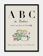 Indlæs billede til gallerivisning babar abc  |  JEAN DE BRUNHOFF - decoARTE
