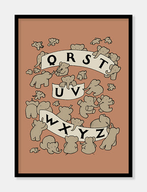 babar fransk alfabet q-z  |  JEAN DE BRUNHOFF - decoARTE