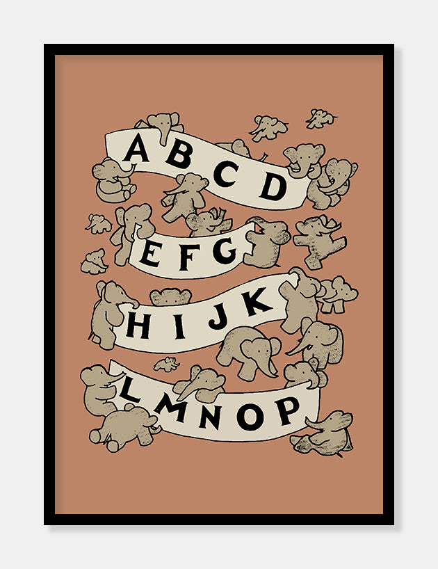babar fransk alfabet a-p  |  JEAN DE BRUNHOFF - decoARTE