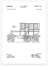Indlæs billede til gallerivisning Køretøj | Smukt patent til din væg | plakat | poster - decoARTE
