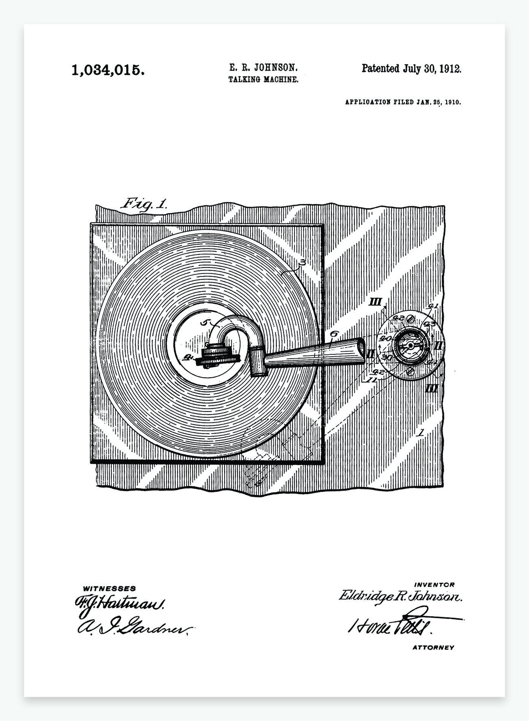 Talemaskine | Smukt patent til din væg | plakat | poster - decoARTE