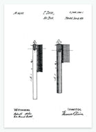 hårbørste | PATENTPLAKAT - decoARTE