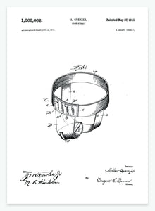 Skridtbeskytter | Smukt patent til din væg | plakat | poster - decoARTE