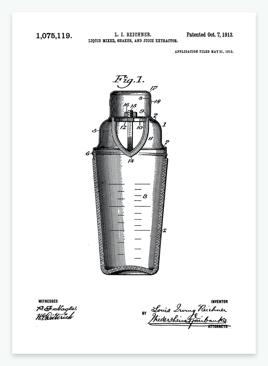 drinkshaker | PATENTPLAKAT - decoARTE