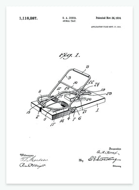 Musefælde | Smukt patent til din væg | plakat | poster - decoARTE