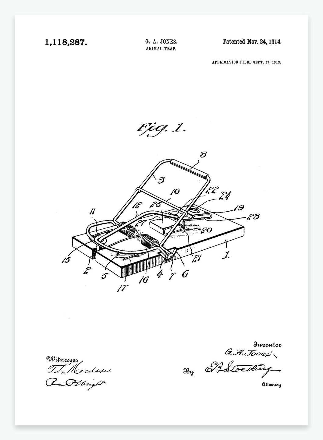 Musefælde | Smukt patent til din væg | plakat | poster - decoARTE