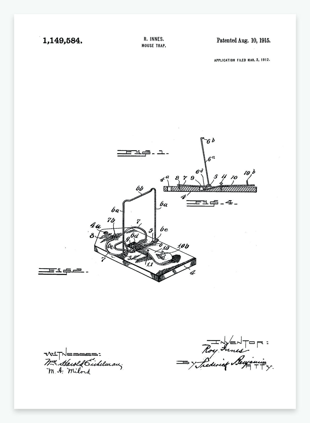 Musefælde | Smukt patent til din væg | plakat | poster - decoARTE