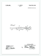 Skalpel | Smukt patent til din væg | plakat | poster - decoARTE