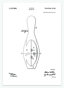 bowlingkegle | PATENTPLAKAT - decoARTE