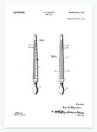 Ringmålerstav | Smukt patent til din væg | plakat | poster - decoARTE