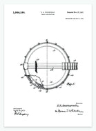 banjo | PATENTPLAKAT - decoARTE