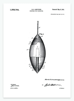 juletræspynt | PATENTPLAKAT - decoARTE