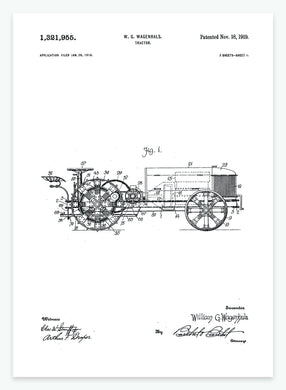 Tractor | Smukt patent til din væg - decoARTE