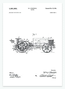 Tractor | Smukt patent til din væg - decoARTE